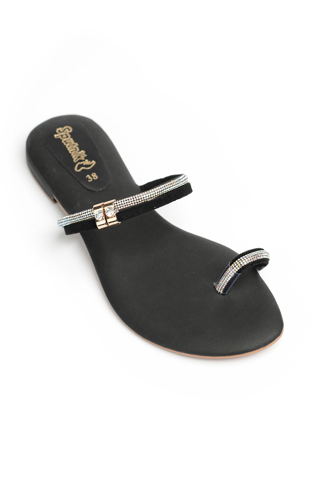Black Flat Slipper J02159/002