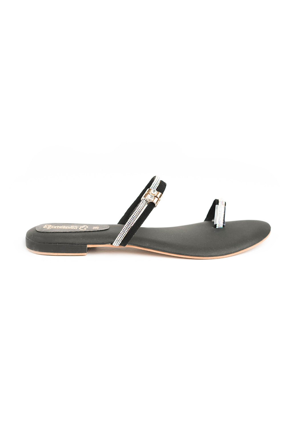 Black Flat Slipper J02159/002