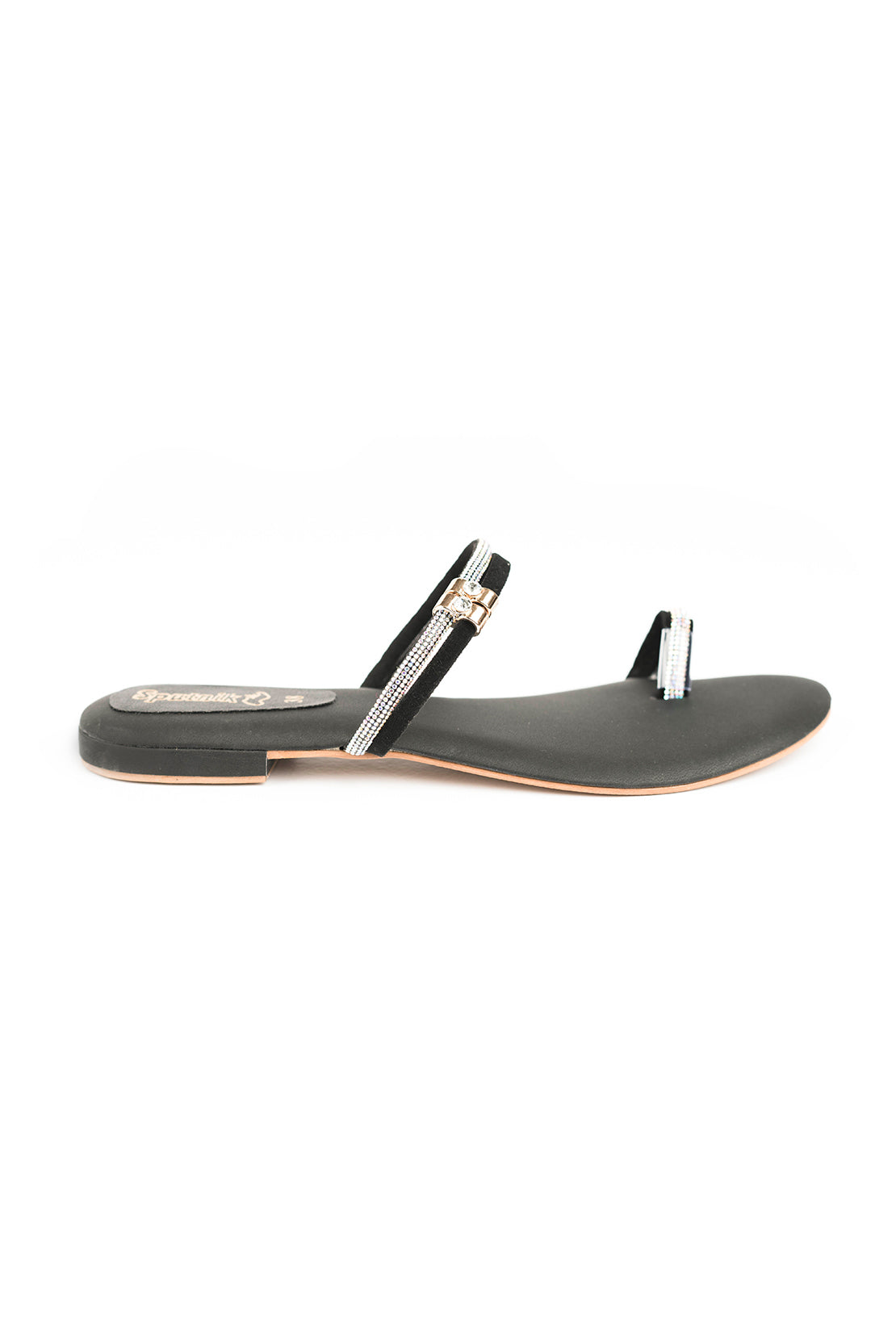 Black Flat Slipper J02159/002