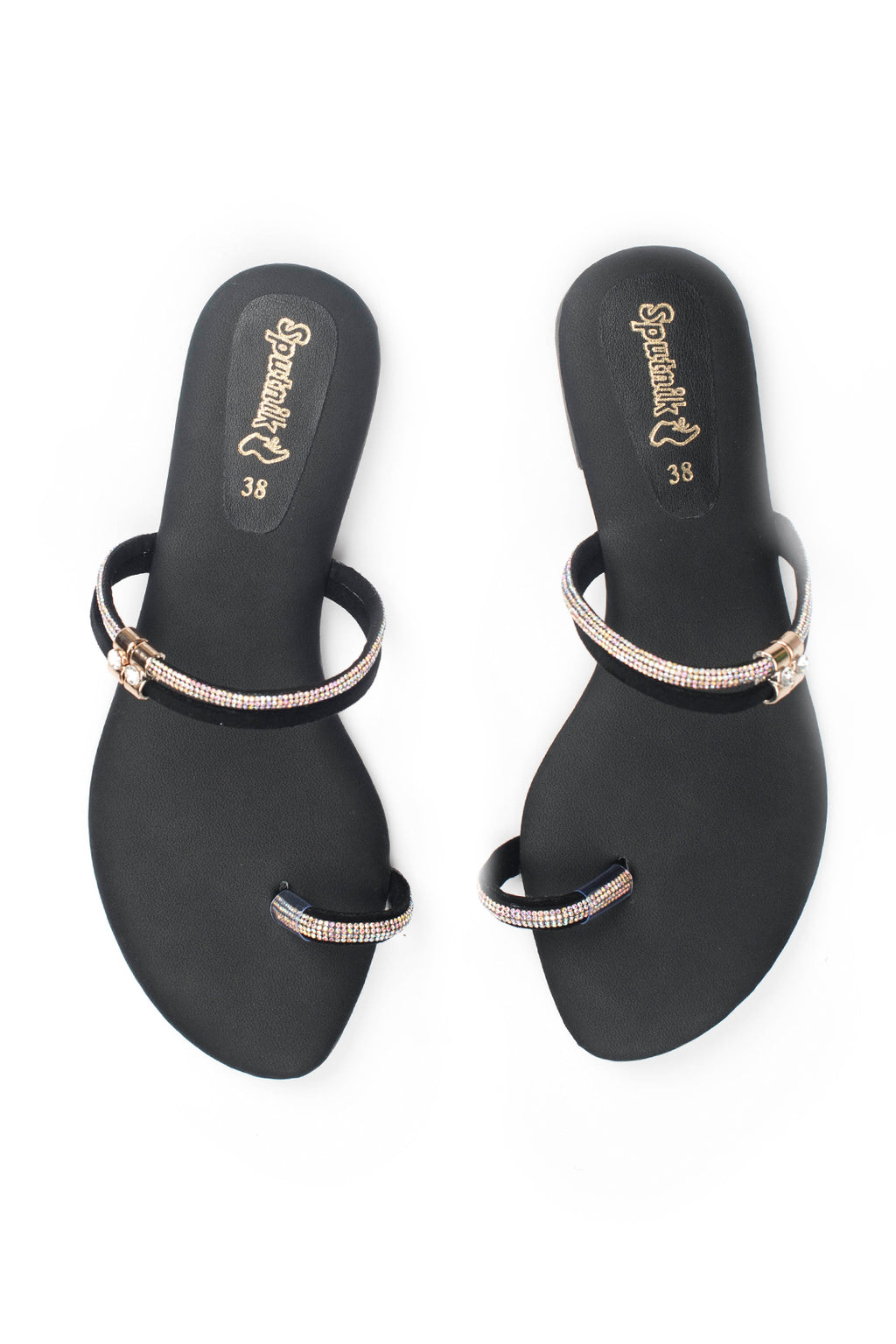 Black Flat Slipper J02159/002