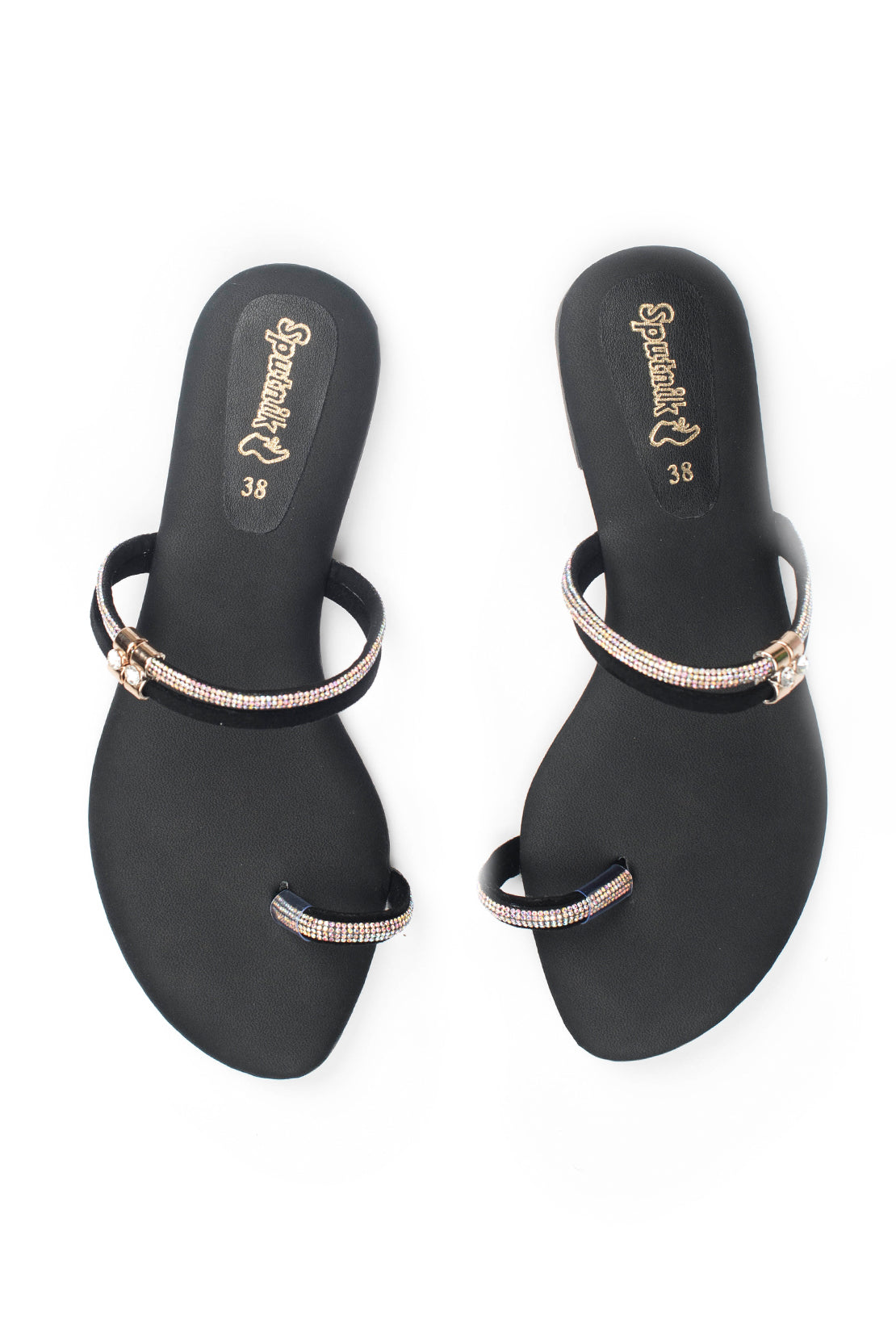 Black Flat Slipper J02159/002