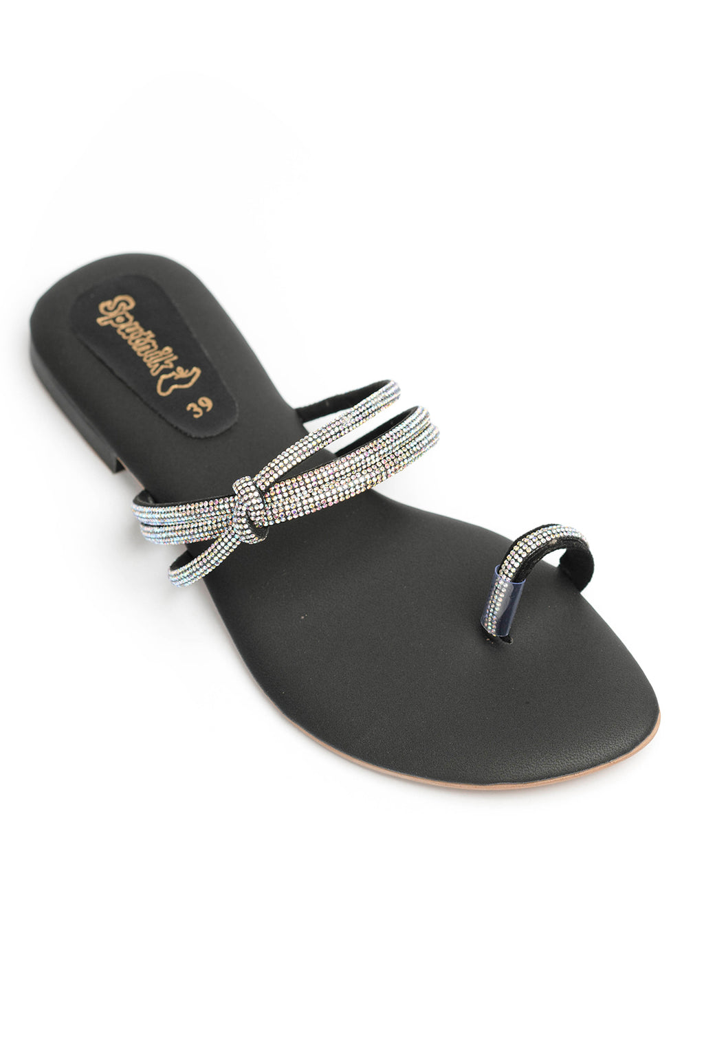 Black Flat Slipper J02215/002