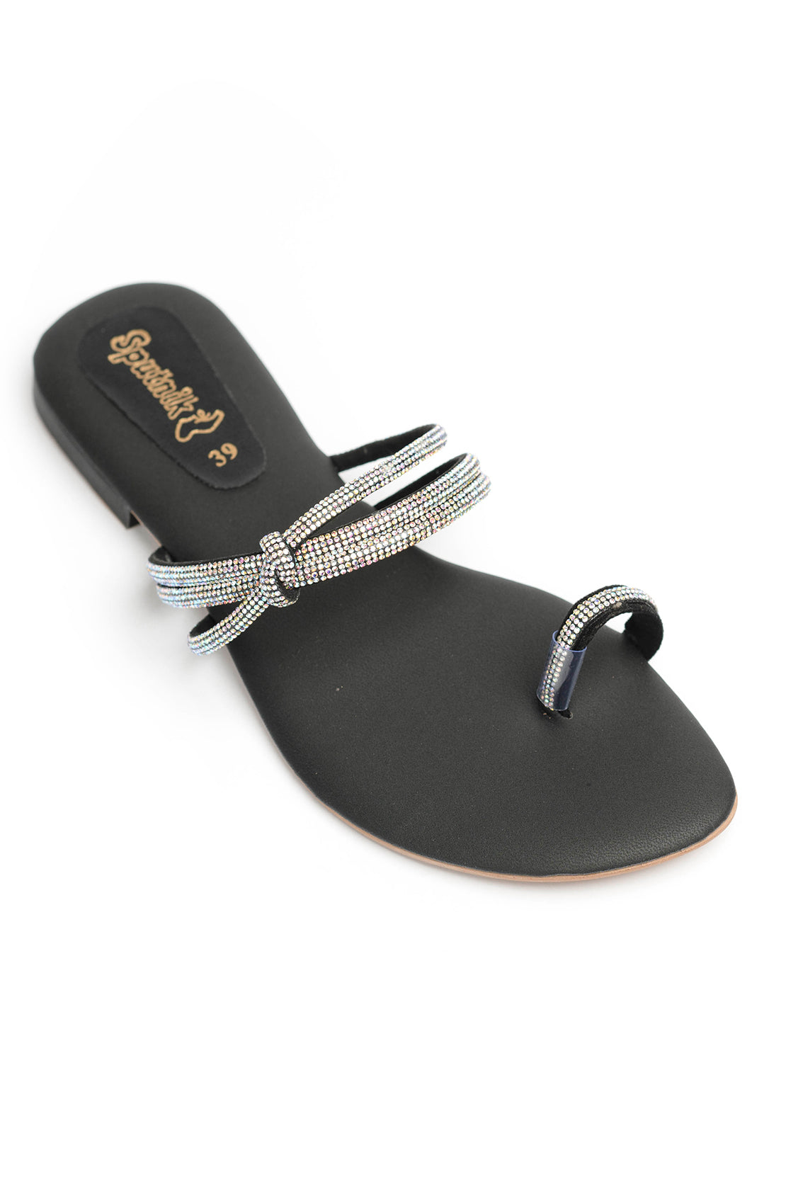 Black Flat Slipper J02215/002